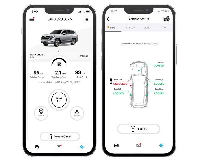 Remote control via smartphone app