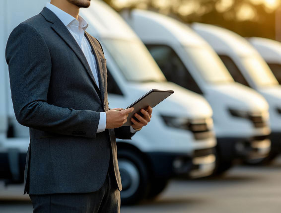 Connected fleet management dashboard